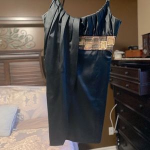 Marciano Black silk cocktail dress, size S